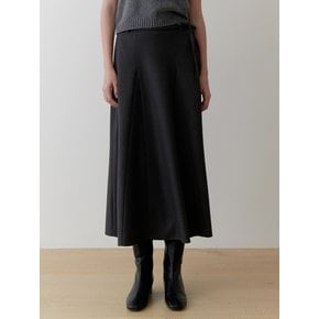 Lavender wool skirt (charcoal)