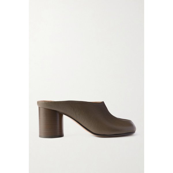 타비 스플릿 토 가죽 뮬 46376663162986011