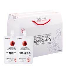 [연두] 아빠의주스 국산 사과 착즙주스 100ml*40팩