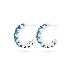 3MM BLUE 테니스 귀걸이
