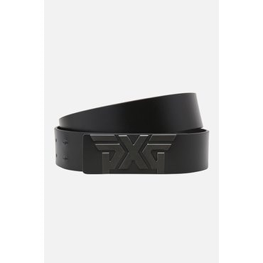 PXG [PXG공식] 남성 블랙 버클 로고 벨트_-PJPPM870221
