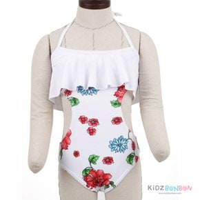 [드라마퀸] 러플 모노키니 원피스 수영복 - 플로랄 (DRAMAQUEEN RUFFLE MONOKINI - FLORAL) (최초판매가:123,000원)