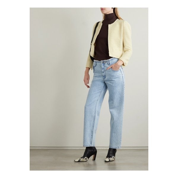 풀리 울 블렌드 트위드 재킷 에크루 1647597325951580