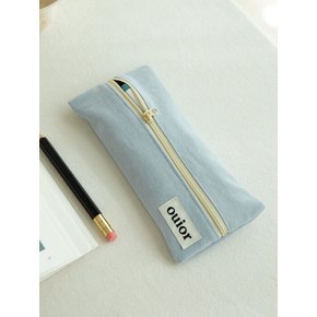flat pencil case - morning sky (middle zipper)