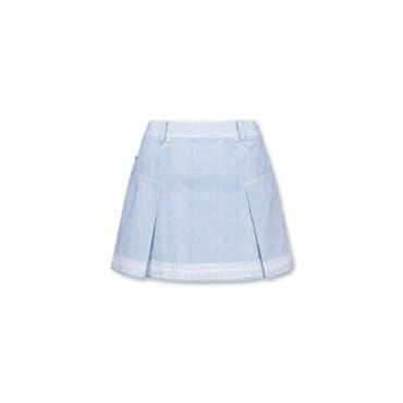왁 골프 (WWKCM24322LBX)여성 Denim Like Skirt