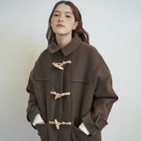 OVERSIZED DUFFLE COAT [BROWN]