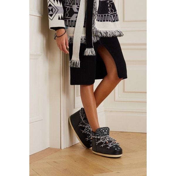 밴다나 프린트 레이스업 스노우 부츠 41 1647597284192102