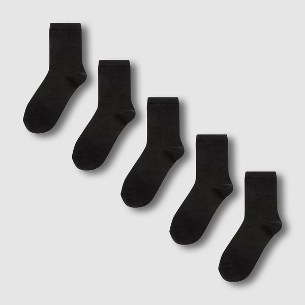 여 코튼 중목 양말 5족 J146903208099