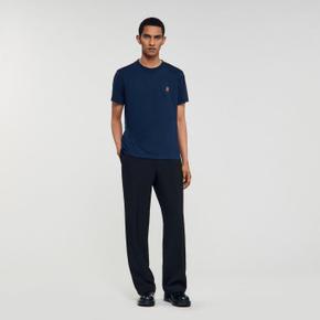 가죽 로고 티셔츠 Marine SHPTS01670
