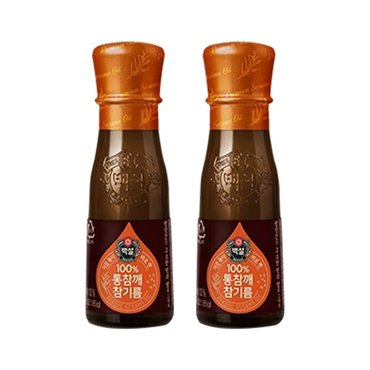  백설 통참깨 참기름 80ml x2개