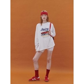 Racing Oversized-fit T-shirt (OFF-WHITE)