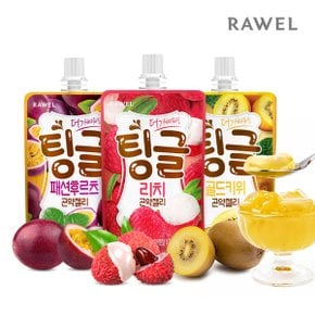 [18팩] 로엘 더가벼워진 팅글 곤약젤리 80g x 18팩 (리치,패션후르츠,골드키위)