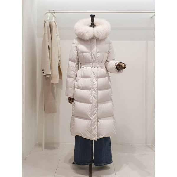 [파주점] 쥬크 주크 천연폭스퍼 밴딩벨트 구스 패딩점퍼 V254PSG939