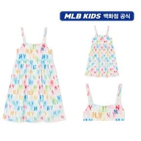 24SS [KIDS]워터 모노그램 원피스 뉴욕양키스 7FOPM0343-50WHS