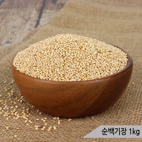 건강알곡 순백기장 1kg 앵무새 햄스터 모이 사료