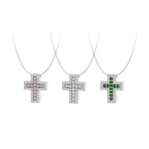Ice double croce necklace
