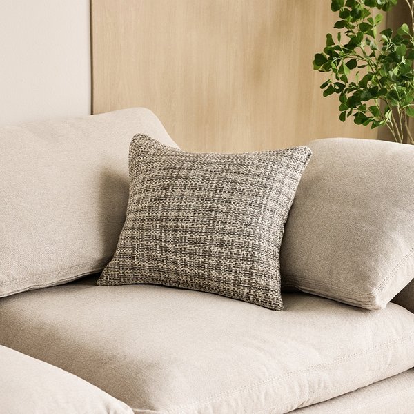 지젤 트위드 쿠션커버 50*50_베이지