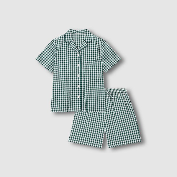 여 시어서커 5부 파자마 세트 J216201075042