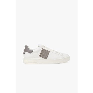 ARMANI EXCHANGE AX 남성 스퀘어 로고 패치 스니커즈- 오프 화이트(A415175005)