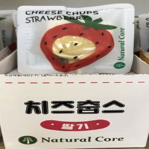 반려동물용품 내츄럴코어 치즈춥스 딸기 간식 사료 16g 애완용품