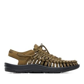 킨 인조 스웨이드 코드 매듭 클래식 샌들 1023381 dark olive/black