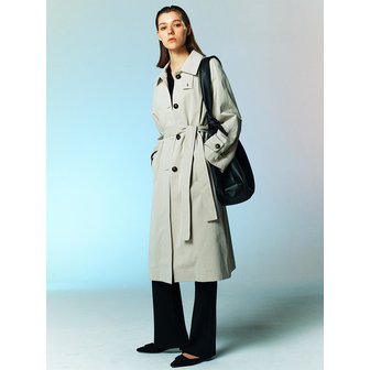 FRONTROW [COTTON] Belted Single Trench Coat