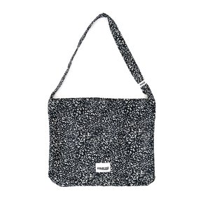 LEOPARD CORDUROY ECO CROSS BAG_BLACK