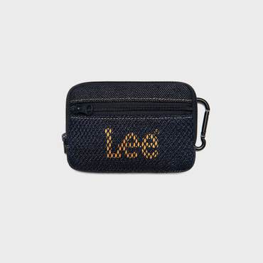 LEE 트위치 로고 메쉬 카드 파우치 인디고 다크 LE2501TC11ID