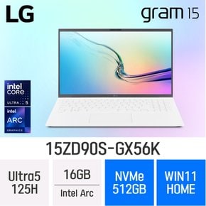 LG전자 2024 그램15 15ZD90S-GX56K - 램 16GB/NVMe 512GB/윈도우11 홈