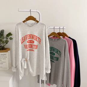 / 루엔트 박시핏 양트임 롱 티셔츠(4color)