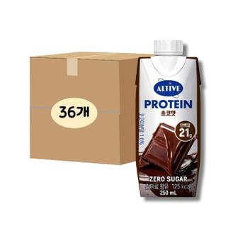 셀러허브 [CJ제일제당] 얼티브 비건프로틴 초코 250ml, 36개 간편식 단백질 운동 보충제 (S47587644)