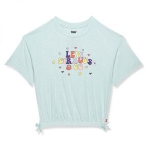 키즈 리바이스 Meet  Greet Cinched 티셔츠 - 파스텔 블루 8030417