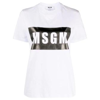 MSGM 24 FW 엠에스지엠 로고 프린트 티셔츠 3641MDM520247002 TP429658524