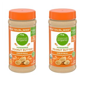 [해외직구]심플트루스 오리지널 피넛버터 파우더 184g 2팩 Simple Truth Powdered Peanut Butter Original 6.5oz