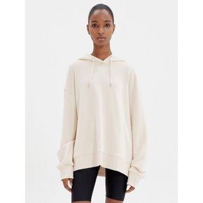 COTTON-JERSEY HOODED IVORY