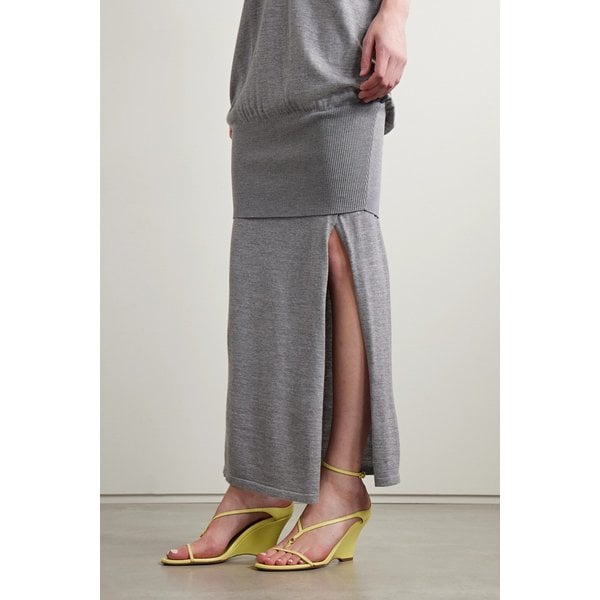 케이트 마리온 장식 가죽 웨지 샌들 옐로 1647597325861681