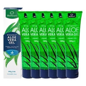 뉴질랜드 라이프스트림 알로에 젤 튜브형 100g ALOE VERA 6팩