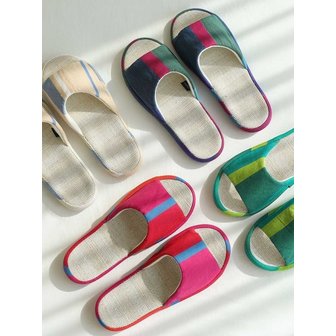 오리고 린넨 층간소음 쿠션 실내화 4colors / 2size