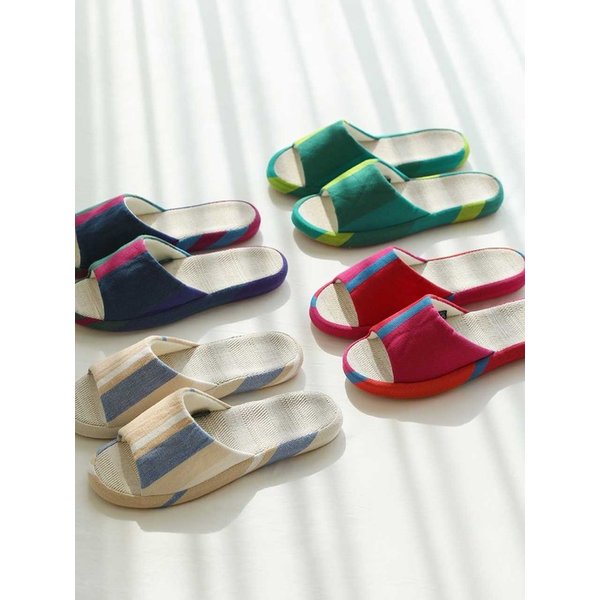 린넨 층간소음 쿠션 실내화 4colors / 2size