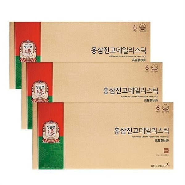 정관장 홍삼진고 데일리스틱 10g 30포 3박스 VKS