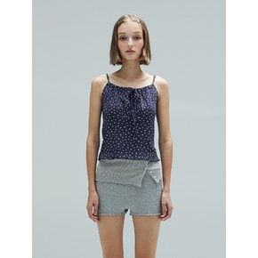 VIVI FLOWER SLEEVELESS - NAVY