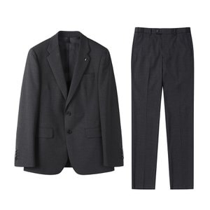 커스텀멜로우 [아울렛 전용] melange charcoal suit_C9FBM24301GYD_C9FCM24301GYD