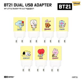 BT21 고속충전기 20W USB,C타입 듀얼 멀티충전 모음 7