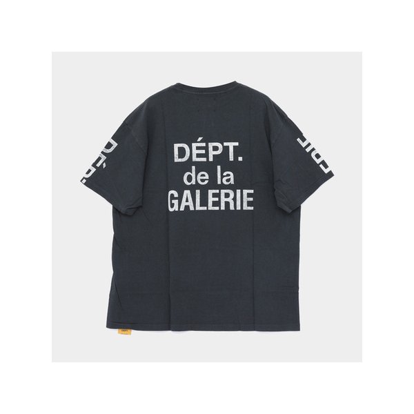 갤러리디파트먼트 26SS 프렌치 컬렉터 반팔 남성 티셔츠 TOP038 WBLK