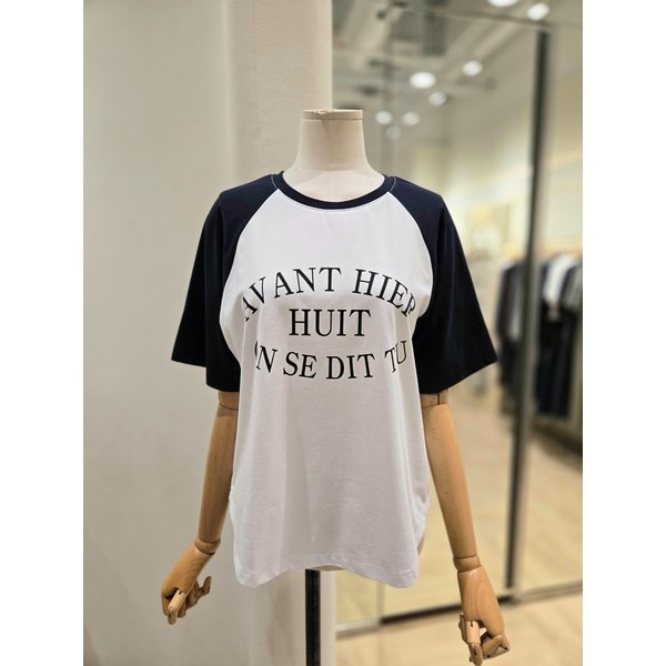 [부산점] 라글란 배색 티셔츠(PR2CH00464)