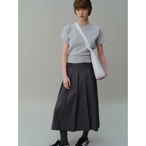 [3차재입고] double pocket pleats skirt (grey)