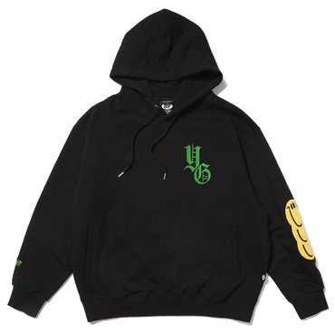 욜프 HOODIE GOTHIC BLACK 욜프 후드티 고딕 블랙