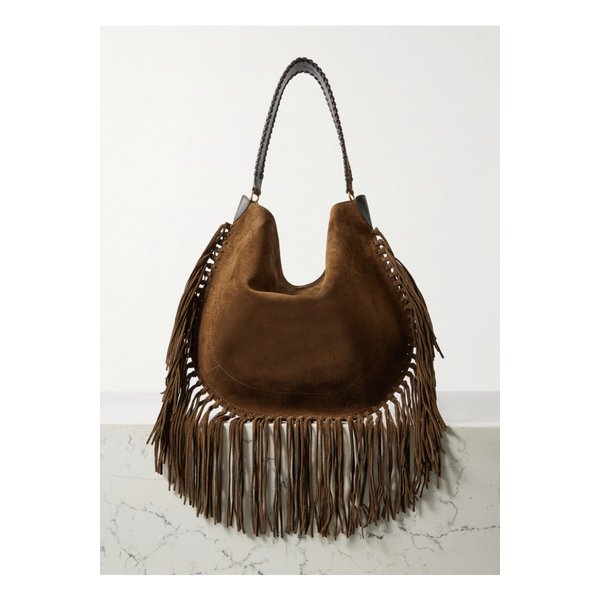 오스칸 프린지 스웨이드 숄더 백 브라운 46376663162889718