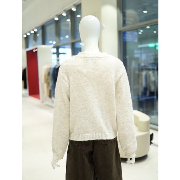 [여주점] 여성 리본 포인트 다이아 펀칭 가디건 YK5WD403