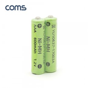 [ER201] Coms 니켈 수소 충전지 AAA 600mAh x 2알